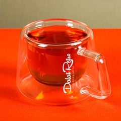 Ly cà phê thuỷ tinh chịu nhiệt borosilicate 2 lớp, hộp, Dalat Retro